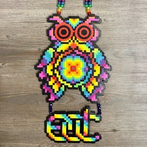 REZZ EDC Owl Perler Necklace